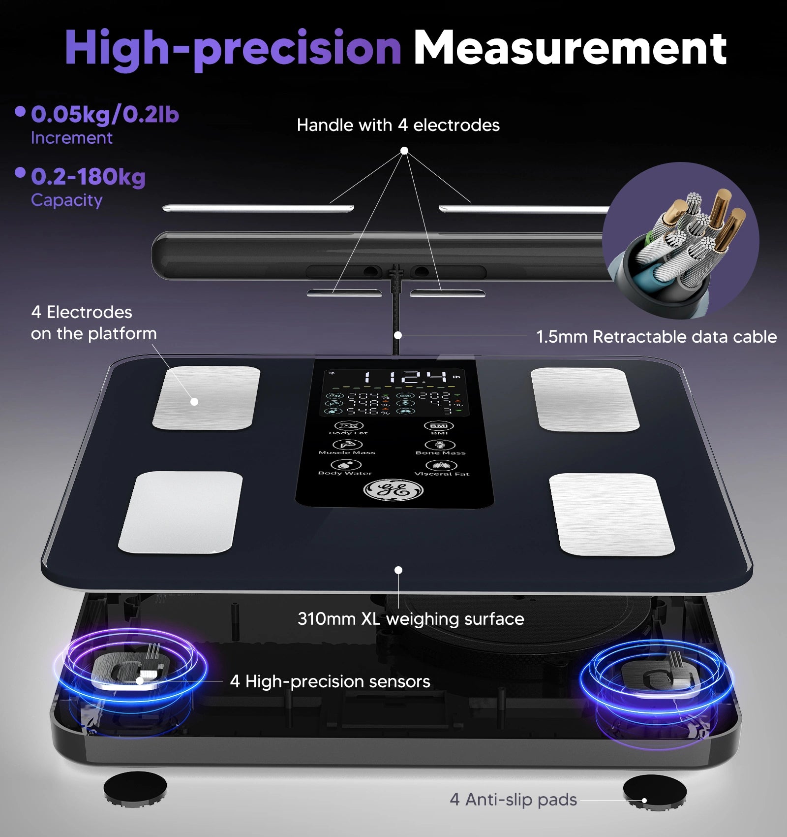GE Segmental Body Composition Scale CS10G