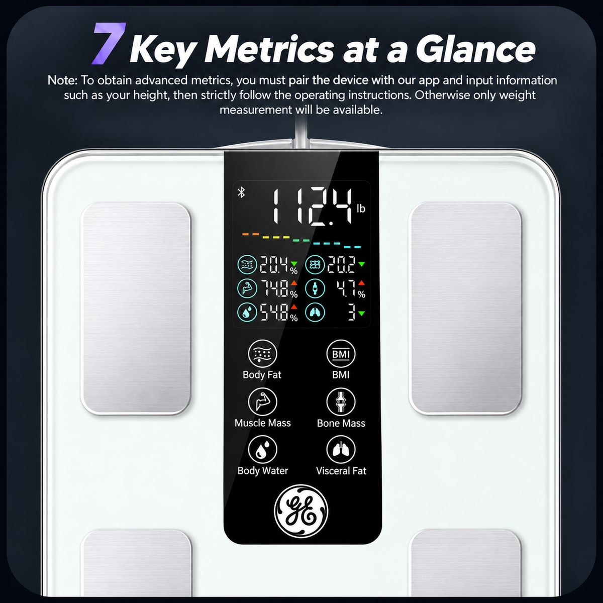 Trade in GE Segmental BodyComposition Scale CS10G（white）